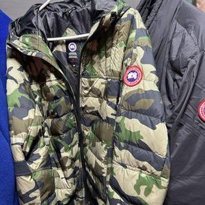 Mens camo Canadian goose bomber